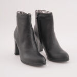 Ghete Scurte Negre cu Toc Vagam0720 - imagine 4