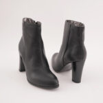 Ghete Scurte Negre cu Toc Vagam0720 - imagine 6