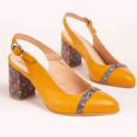 Pantofi Mustar Decupati Vagam0611 - imagine 2