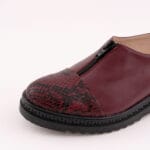Balerini Bordo cu Talpa Inalta Vagam 0674 - imagine 4