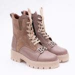 Ghete Bej cu Siret si Fermoar Lateral Vagam1678 - imagine 4