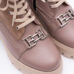 Ghete Bej cu Siret si Fermoar Lateral Vagam1678 - imagine 2