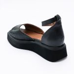 Sandale Negre cu Talpa Inalta Tip Platforma Vagam 1779 - imagine 2