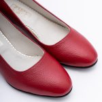 Pantofi Rosii cu Toc Gros Scurt Vagam1727 - imagine 5