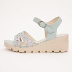 Sandale Bleu cu Talpa Inalta Vagam 1210 - imagine 2