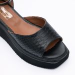 Sandale Negre cu Talpa Inalta Tip Platforma Vagam 1779 - imagine 3