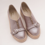 Balerini Gri cu Talpa Inalta Vagam 0975