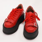 Pantofi Rosii cu Siret Vagam 1026