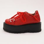 Pantofi Rosii cu Siret Vagam 1026 - imagine 3