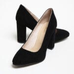 Pantofi Negri cu Toc Gros Vagam0343 - imagine 5
