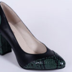 Pantofi Negri cu Toc Gros Vagam0664 - imagine 4