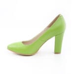 Pantofi Verzi cu Toc Gros Vagam065 - imagine 4