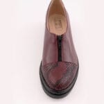 Balerini Bordo cu Talpa Inalta Vagam 0674 - imagine 3