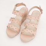 Sandale Crem cu Talpa Inalta Vagam 1212 - imagine 2