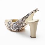 Pantofi Bej Decupati Vagam1571 - imagine 3
