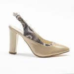 Pantofi Bej Decupati Vagam1571 - imagine 2