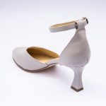 Pantofi Gri Deschis Decupati cu Toc Subtire Vagam1990 - imagine 2