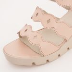 Sandale Crem cu Talpa Inalta Vagam 1212 - imagine 3
