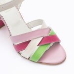 Sandale Multicolore cu Toc Lat si Inalt Vagam 1774 - imagine 3