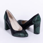 Pantofi Negri cu Toc Gros Vagam0664 - imagine 2