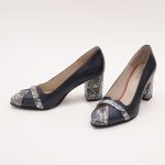 Pantofi Bleumarin cu Toc Gros Vagam0985 - imagine 6