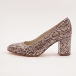 Pantofi Maro cu Toc Gros Vagam0986 - imagine 3