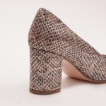 Pantofi Maro cu Toc Gros Vagam0986 - imagine 4
