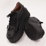 Pantofi Negri cu Siret Vagam 1027 - imagine 6