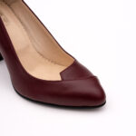 Pantofi Bordo cu Toc Gros Vagam0766 - imagine 3