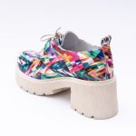 Pantofi Multicolori cu Siret si Talpa Inalta Vagam 1974 - imagine 2