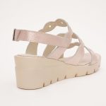 Sandale Roz cu Talpa Inalta Vagam 1209 - imagine 2
