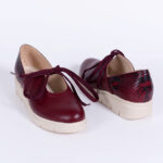 Balerini Bordo cu Talpa Inalta Vagam 0642 - imagine 6
