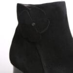 Ghete Scurte Negre cu Toc Vagam0369 - imagine 3