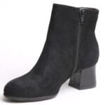 Ghete Scurte Negre cu Toc Vagam0369 - imagine 5