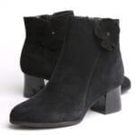 Ghete Scurte Negre cu Toc Vagam0369 - imagine 2