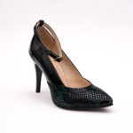 Pantofi Stiletto Negri cu Imprimeu Vagam0798