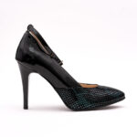 Pantofi Stiletto Negri cu Imprimeu Vagam0798 - imagine 7
