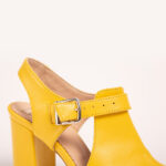 Sandale Galbene cu Toc Vagam 0636 - imagine 2