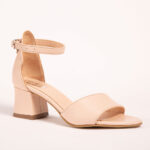 Sandale Crem cu Toc Vagam 0626