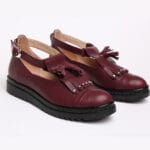 Pantofi Casual Decupati Bordo Vagam C0541 - imagine 5