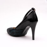 Pantofi Stiletto Negri cu Imprimeu Vagam0798 - imagine 6