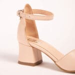 Sandale Crem cu Toc Vagam 0626 - imagine 3