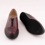 Balerini Bordo cu Talpa Inalta Vagam 0674 - imagine 6