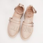 Pantofi Casual Decupati Crem Vagam 1227