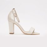 Sandale Crem cu Toc Gros Inalt 1368