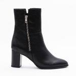 Botine Negre cu Fermoar Vagam1691 - imagine 2
