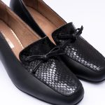 Pantofi Negri cu Toc Gros Scurt Vagam 1949 - imagine 3