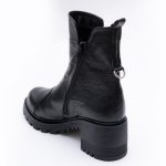 Ghete Scurte Negre 2 cu Fermoar Lateral Vagam1671 - imagine 2