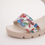 Sandale Crem cu Talpa Inalta Vagam 0967 - imagine 4
