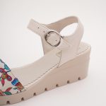 Sandale Crem cu Talpa Inalta Vagam 0967 - imagine 5